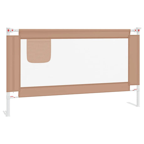 Vidaxl Bedhek Toddler 140x25 cm stof taupe