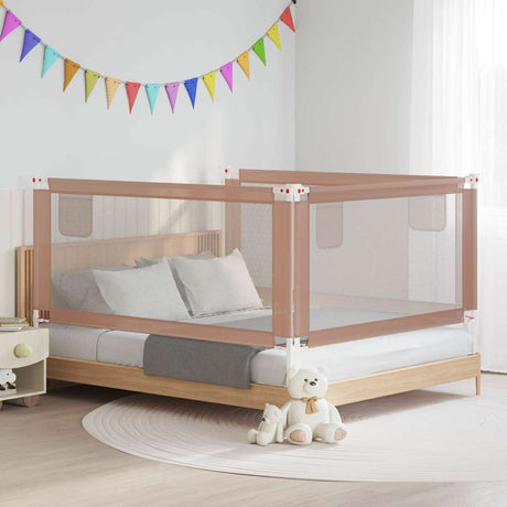 Vidaxl Bed Chart toddler 180x25 cm stof taupe
