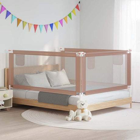 Vidaxl Bed Chart toddler 190x25 cm stof taupe