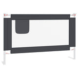 Vidaxl Bedhek Toddler 120x25 cm stof mørkegrå