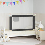 Vidaxl Bedhek Toddler 120x25 cm stof mørkegrå