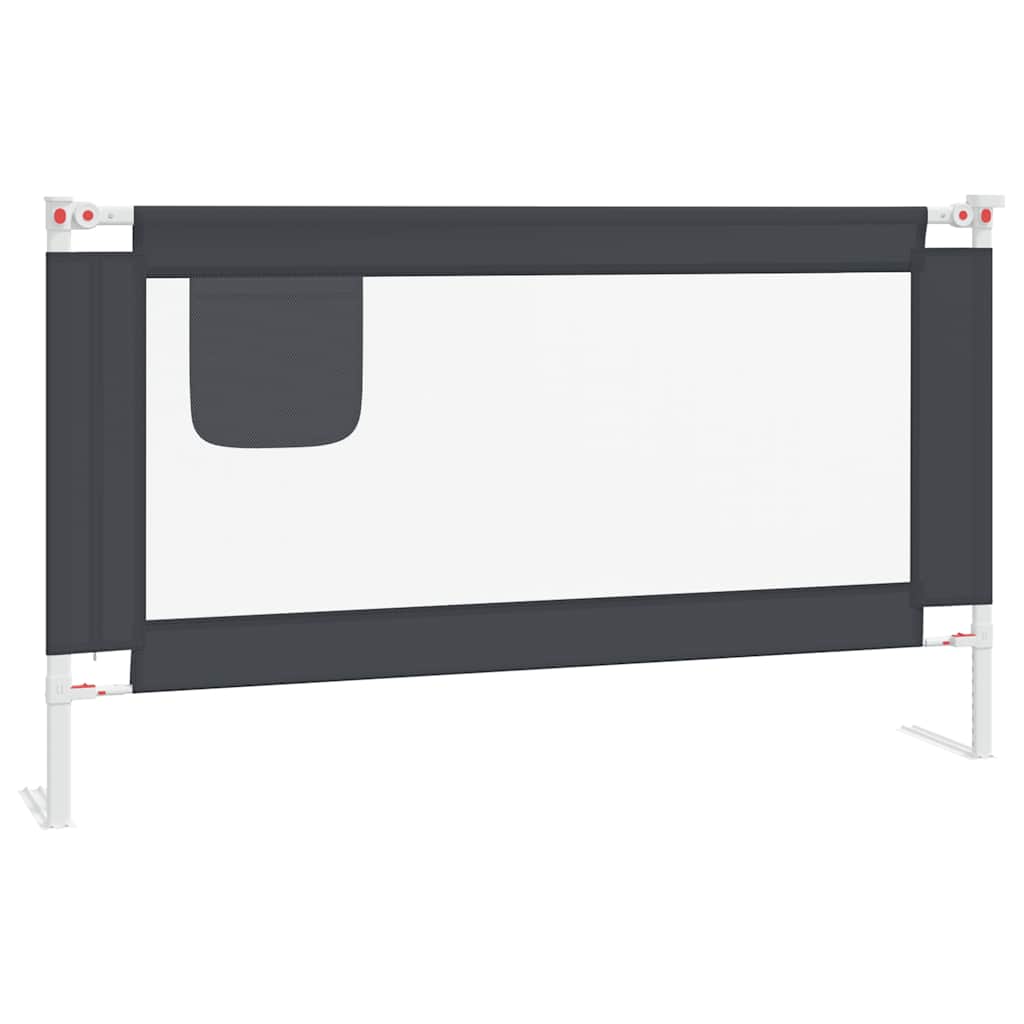 Vidaxl Bed Chart toddler 140x25 cm stof mørkegrå
