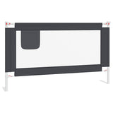 Vidaxl Bed Chart toddler 140x25 cm stof mørkegrå