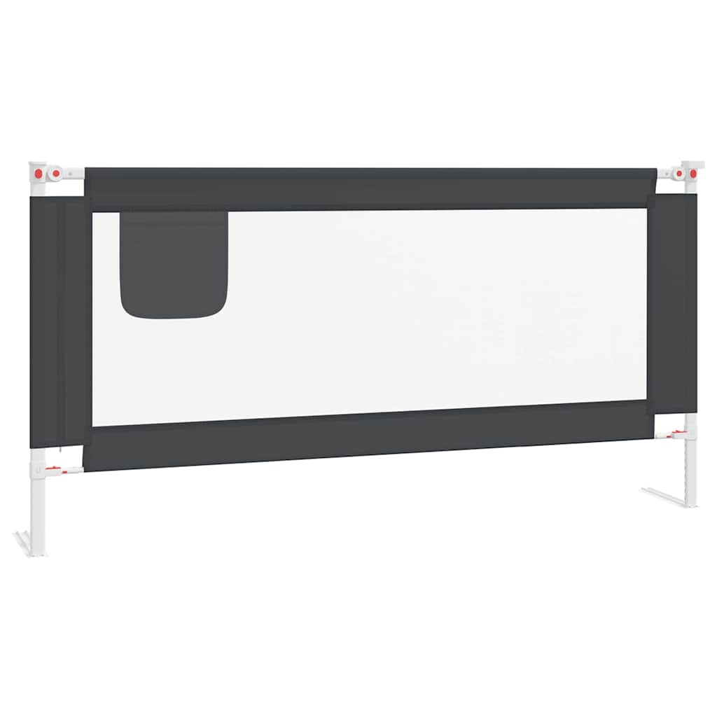Vidaxl Bed Chart toddler 180x25 cm stof mørkegrå