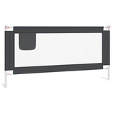 Vidaxl Bed Chart toddler 180x25 cm stof mørkegrå