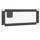 Vidaxl Bed Chart toddler 180x25 cm stof mørkegrå