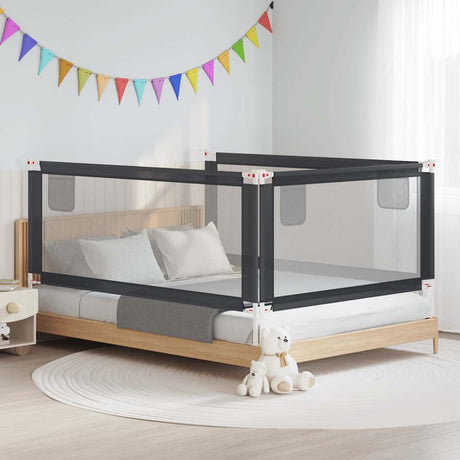Vidaxl Bed Chart toddler 200x25 cm stof mørkegrå