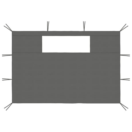 Vidaxl Prain Side Walls With Windamen 2 St Antracite tøj