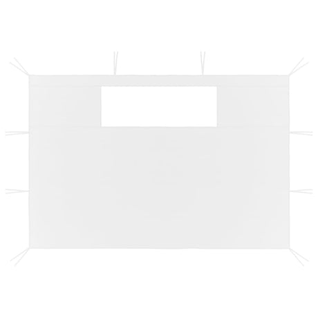Vidaxl Prain Side Walls With Windamen 2 St White