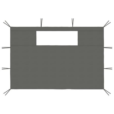 Vidaxl Prain Side Walls With Windamen 2 St Antracite tøj
