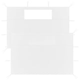 Vidaxl Prain Side Walls With Windamen 2 St White