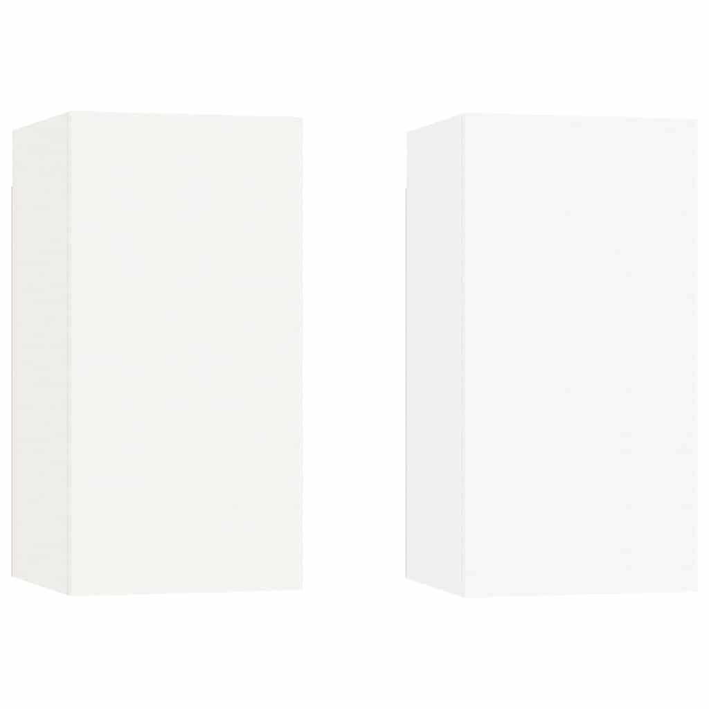 Vidaxl tv-meubelen 2 st 30,5x30x60 cm bewerkt hout wit