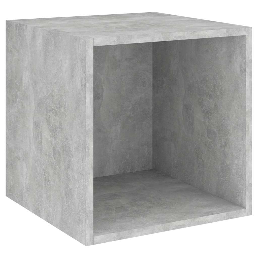 Vidaxl wandkast 37x37x37 cm bewerkt hout betongrijs