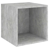 Vidaxl wandkast 37x37x37 cm bewerkt hout betongrijs