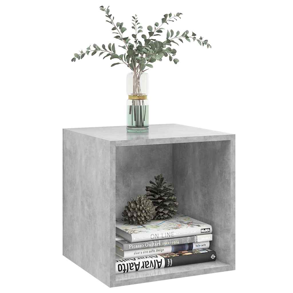 Vidaxl wandkast 37x37x37 cm bewerkt hout betongrijs