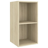 Vidaxl tv-wandmeubel 37x37x72 cm bewerkt hout sonoma eikenkleurig