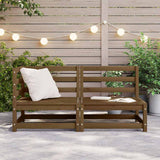 Vidaxl 2-delige loungeset massief grenenhout honingbruin