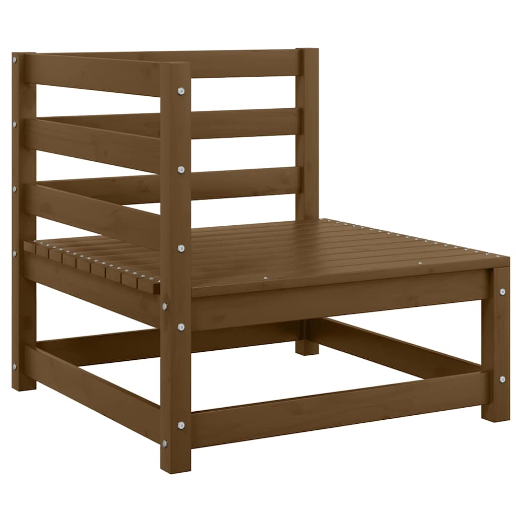 Vidaxl 2-delige loungeset massief grenenhout honingbruin