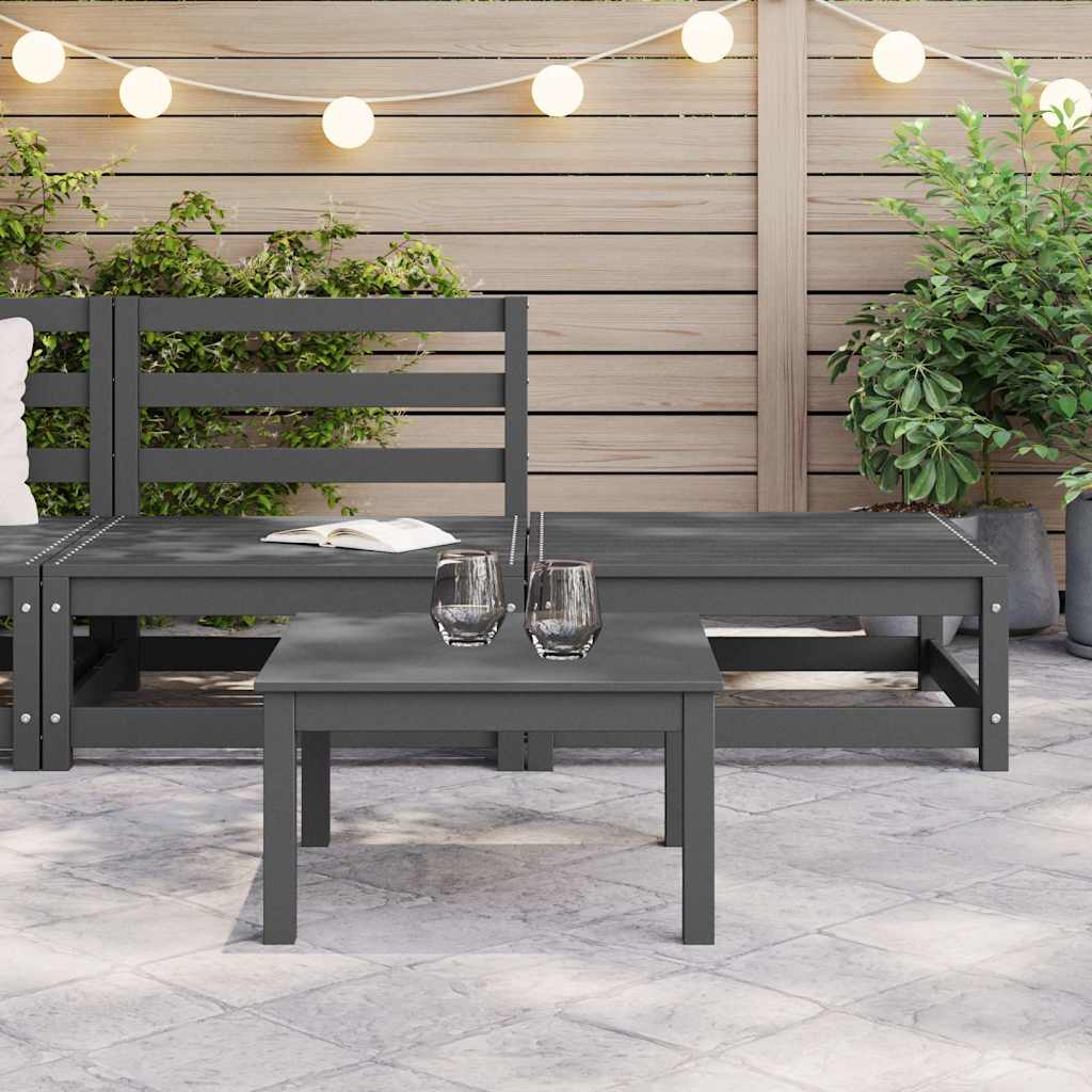 Vidaxl 2-delige loungeset massief grenenhout grijs