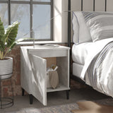 Vidaxl nachtkastjes met metalen poten 40x30x50 cm betongrijs