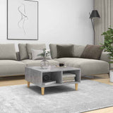 Vidaxl salontafel 60x60x30 cm bewerkt hout betongrijs