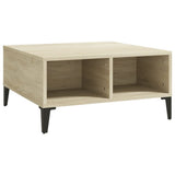 Vidaxl salontafel 60x60x30 cm bewerkt hout sonoma eikenkleurig