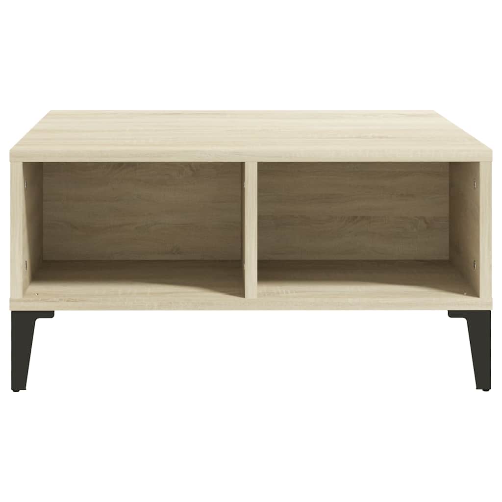 Vidaxl salontafel 60x60x30 cm bewerkt hout sonoma eikenkleurig