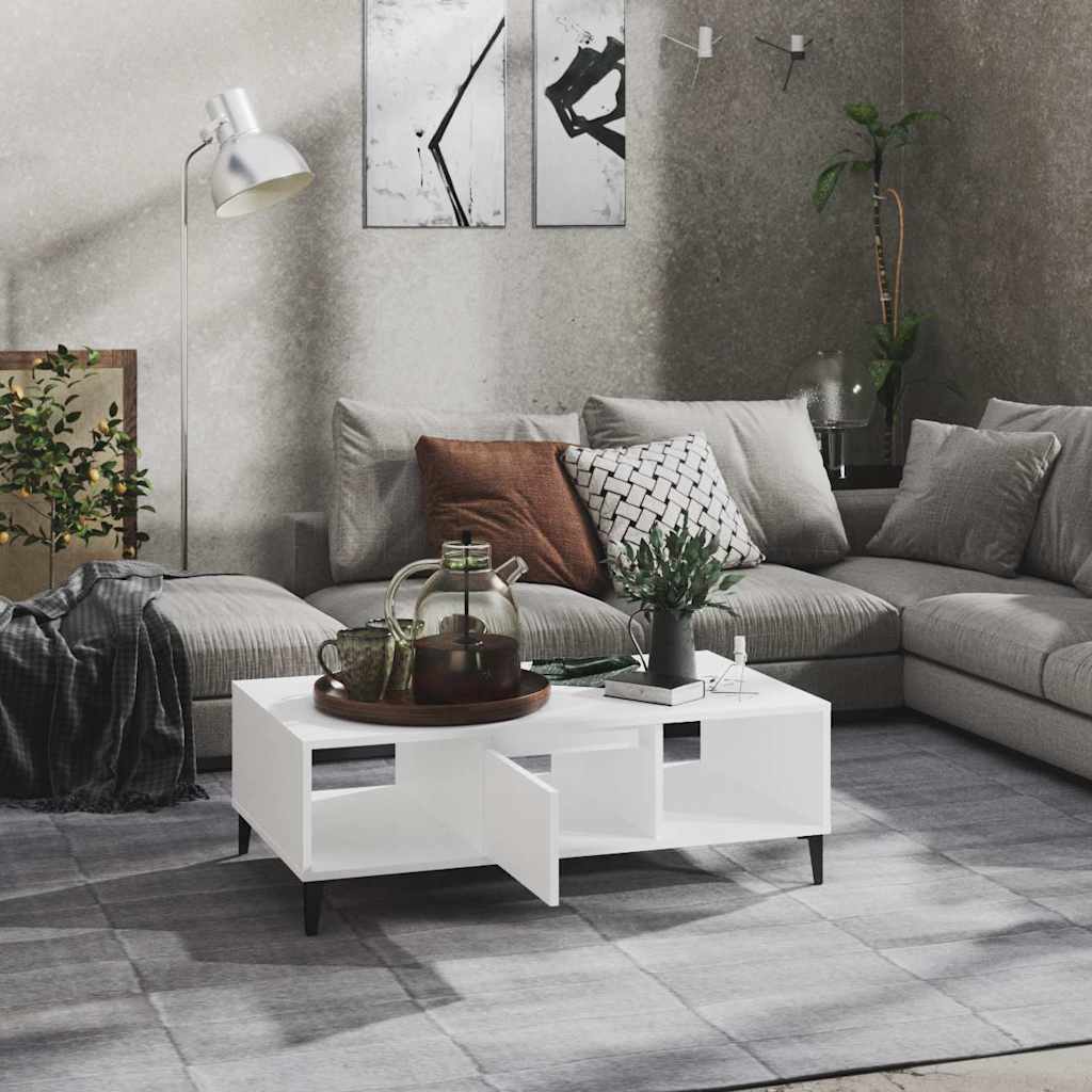 Vidaxl salontafel 103,5x60x35 cm bewerkt hout wit