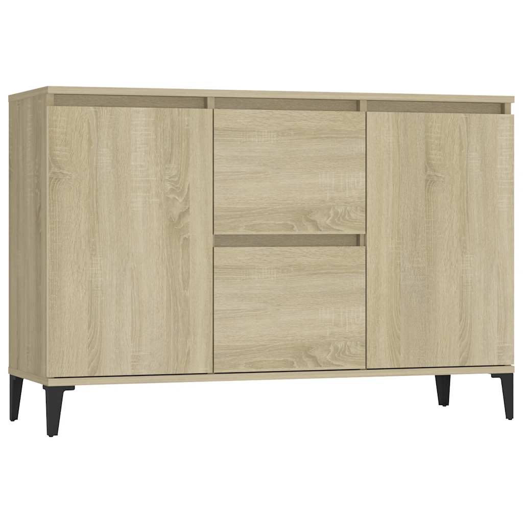 Vidaxl dressoir 102x35x70 cm bewerkt hout sonoma eikenkleurig