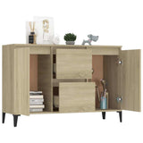 Vidaxl dressoir 102x35x70 cm bewerkt hout sonoma eikenkleurig