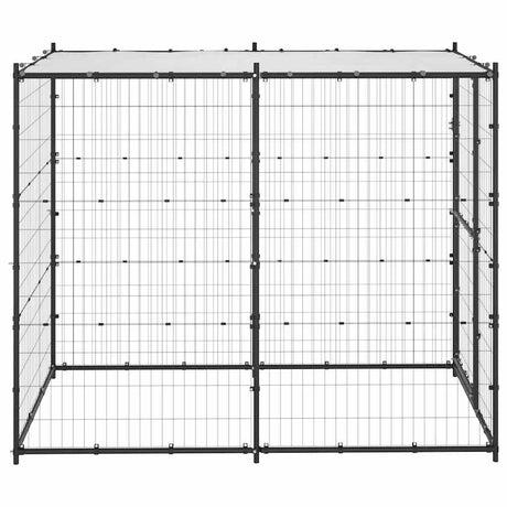 Vidaxl Dog Kennel til udvendig med tag 110x220x180 cm stål