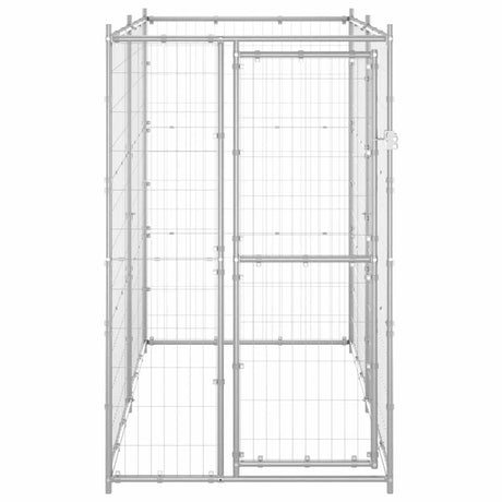 Vidaxl Dog Kennel til udenfor 110x220x180 cm galvaniseret stål