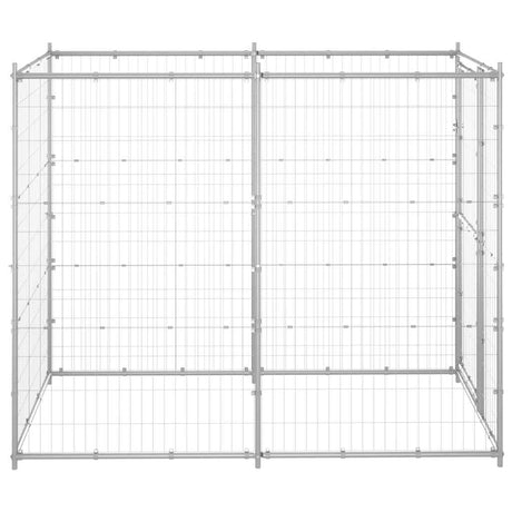 Vidaxl Dog Kennel til udenfor 110x220x180 cm galvaniseret stål