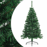 Vidaxl Kunstkerstboom med standard halvdelen over 120 cm PVC Green
