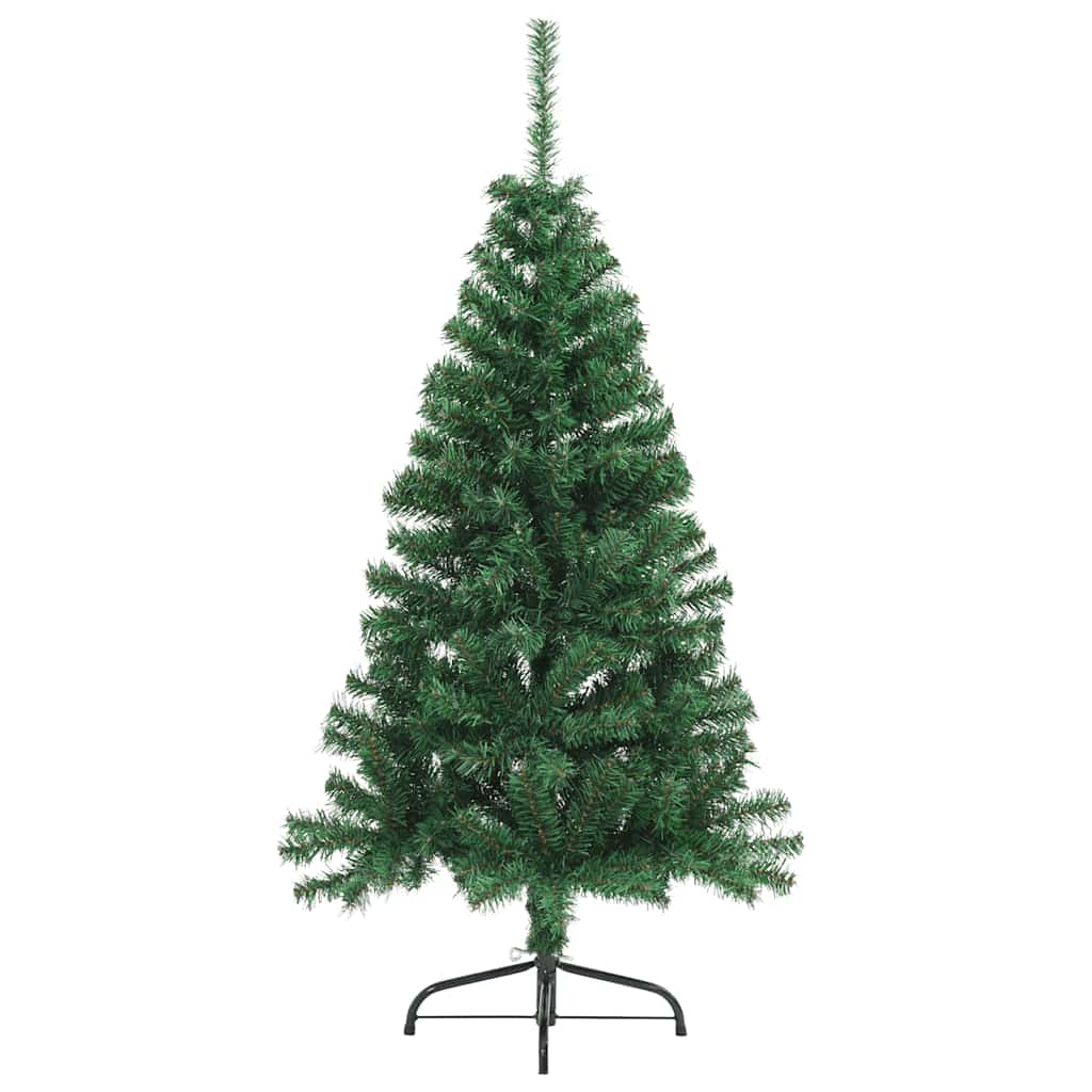 Vidaxl Kunstkerstboom med standard halvdelen over 120 cm PVC Green
