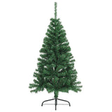 Vidaxl Kunstkerstboom med standard halvdelen over 120 cm PVC Green