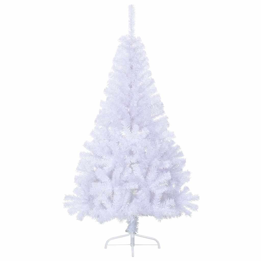 Vidaxl Kunstkerstboom med standard halv 150 cm PVC White