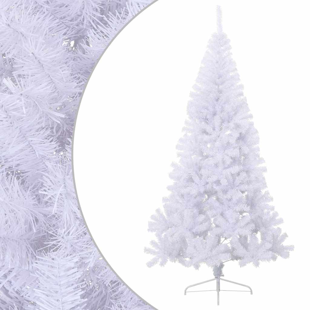 Vidaxl Kunstkerstboom med standard halv 180 cm PVC White