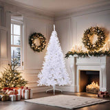 Vidaxl Kunstkerstboom med standard halv 180 cm PVC White