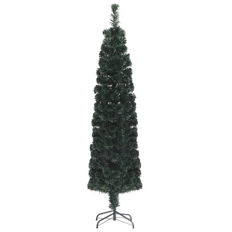 Vidaxl Kunstkerstboom med standard smal 150 cm fiberoptik