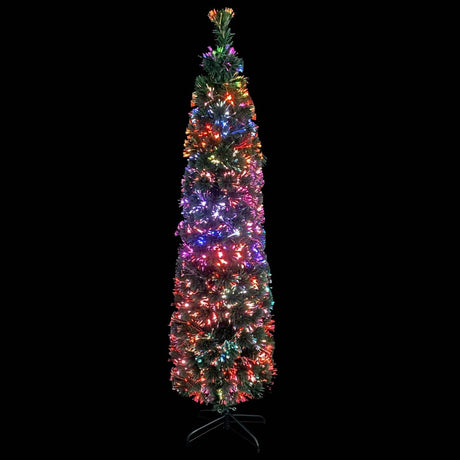 Vidaxl Kunstkerstboom med standard smal 150 cm fiberoptik