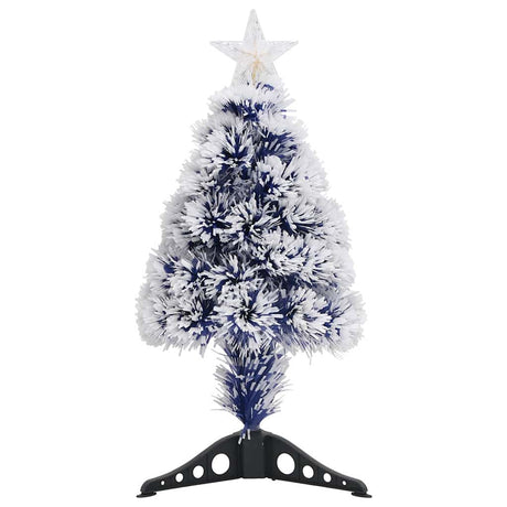 Vidaxl Kunstkerstboom med belysning 64 cm fiberoptisk hvid og blå