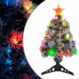 Vidaxl Kunstkerstboom med belysning 64 cm fiberoptisk hvid og blå