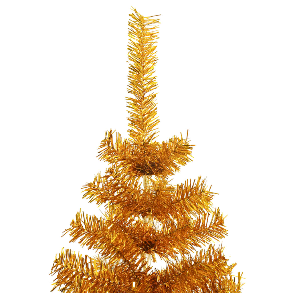 Vidaxl Kunstkerstboom med standard 240 cm cap guldfarvet