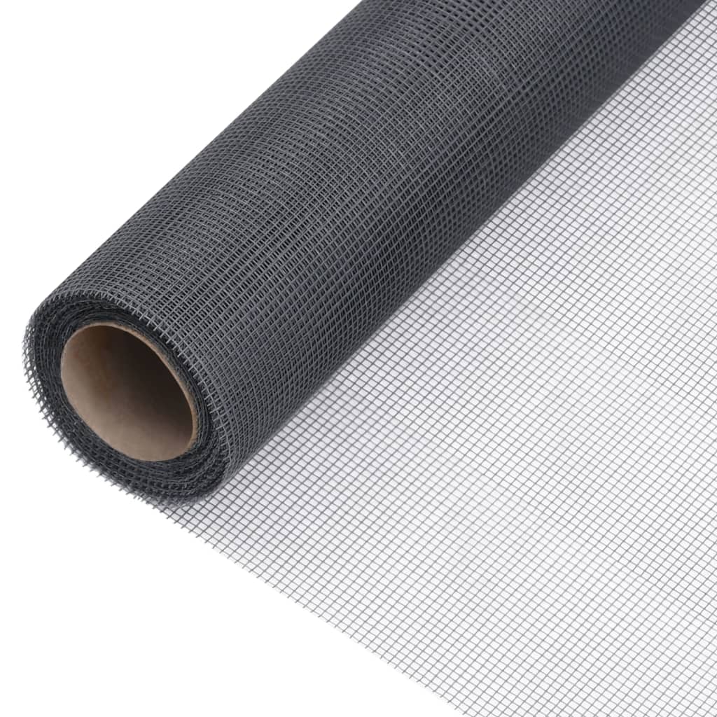 Vidaxl mesh 80x500 cm fiberoptisk grå