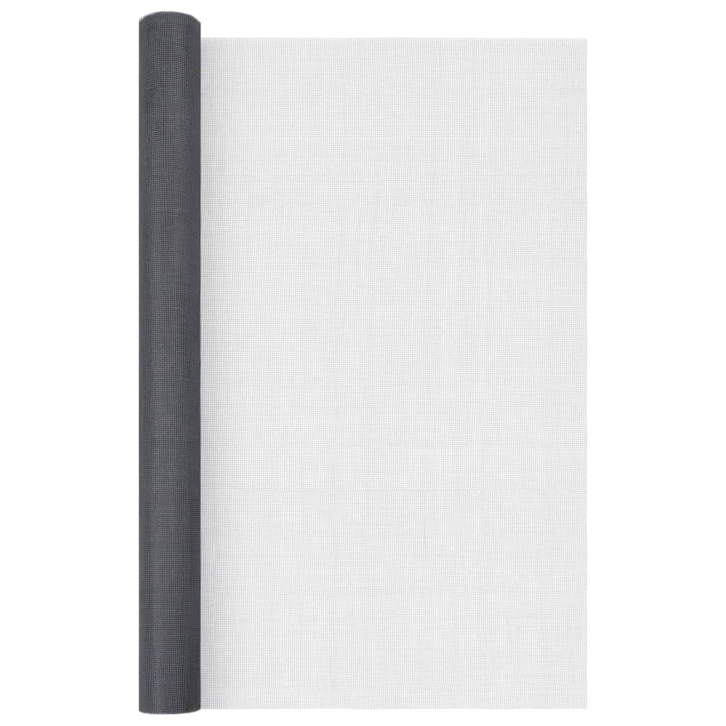 Vidaxl mesh 80x500 cm fiberoptisk grå