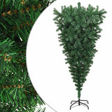 Vidaxl Kunstkerstboom vendt med standard 180 cm grøn