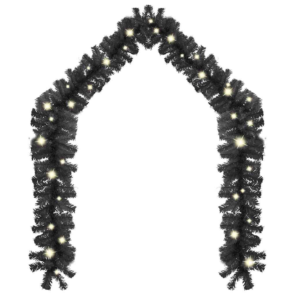Vidaxl julegarland med LED -lys 20 m sort