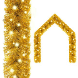 Vidaxl julegarland med LED -lys 10 m guldfarvet