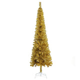 Vidaxl juletræ smal 120 cm guldfarvet